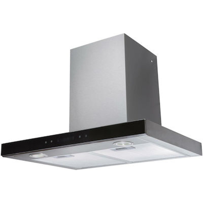 PYRAMIS Grandezzo Inox  065039801 Απορροφητήρας με Μαύρο Γυαλί 60cm